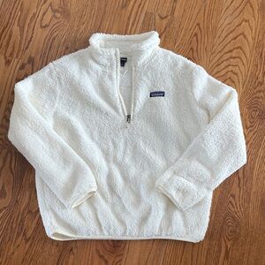 Patagonia Cream Fleece Half-Zip Pullover-New